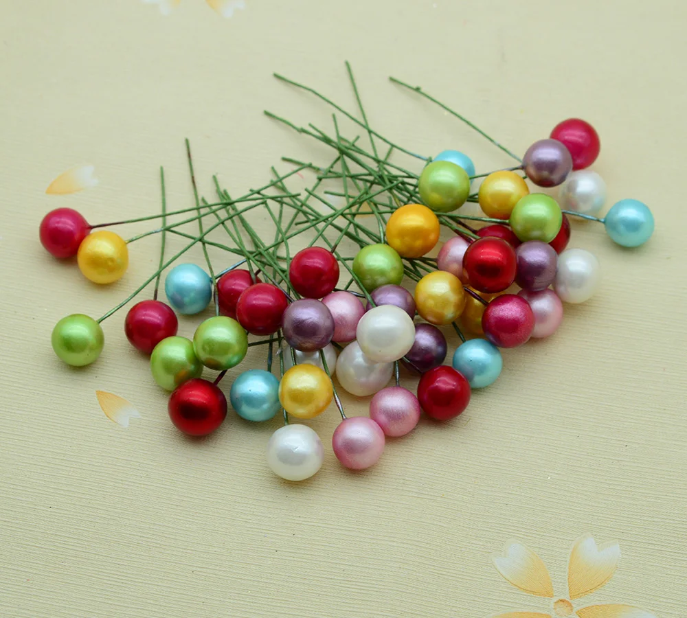 

100pcs Foam Cherry for Home Decoration Accessories Christmas Wedding Scrapbook Fake Fruit Diy Wreath Gift Toy Artificial Flowers