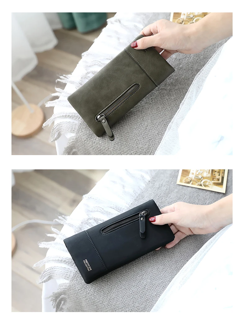 Prettyzys женский кошелек из искусственной кожи длинный маленький кошелек короткий на молнии Держатель для карт сумка для денег мягкий держатель для карт Дамская мода
