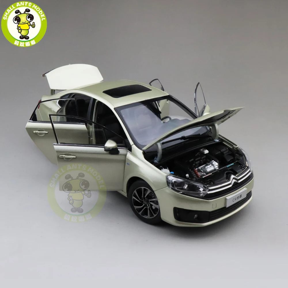 1/18 Citroen C4 C4L литая модель автомобиля игрушки детские подарки для мальчиков девочек золото