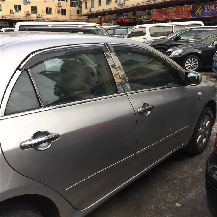 Пластиковый козырек для окна Corolla вентиляционные оттенки защита от солнца и