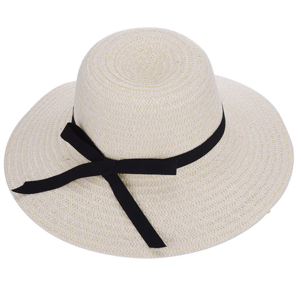 Горячая Новая Мода Лето Повседневная Женщины Дамы Широкими Полями Beach Sun шляпа