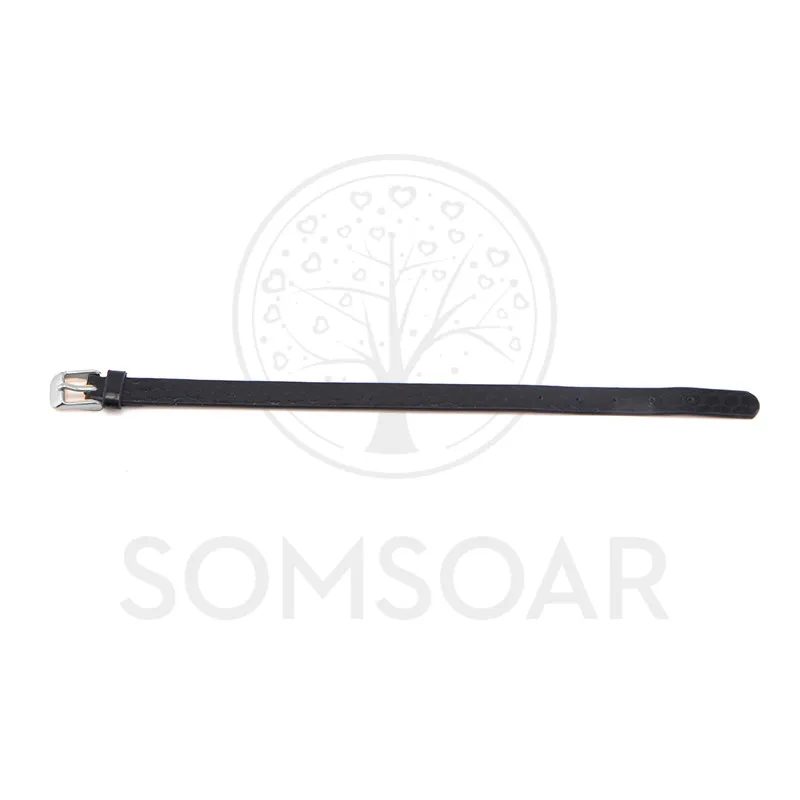 Somsoar ювелирные изделия черная змеиная кожа натуральная обмотка браслеты