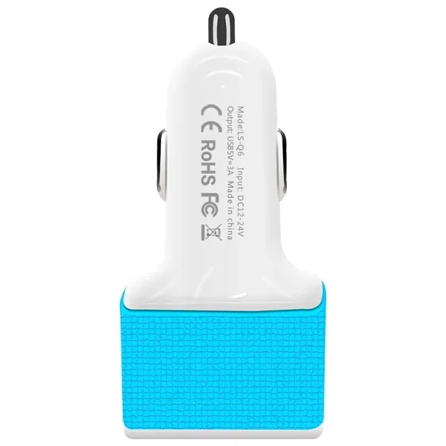 Быстрое зарядное устройство для автомобиля 5 В 3 usb порта автомобильное Iphone 7 6 Micro