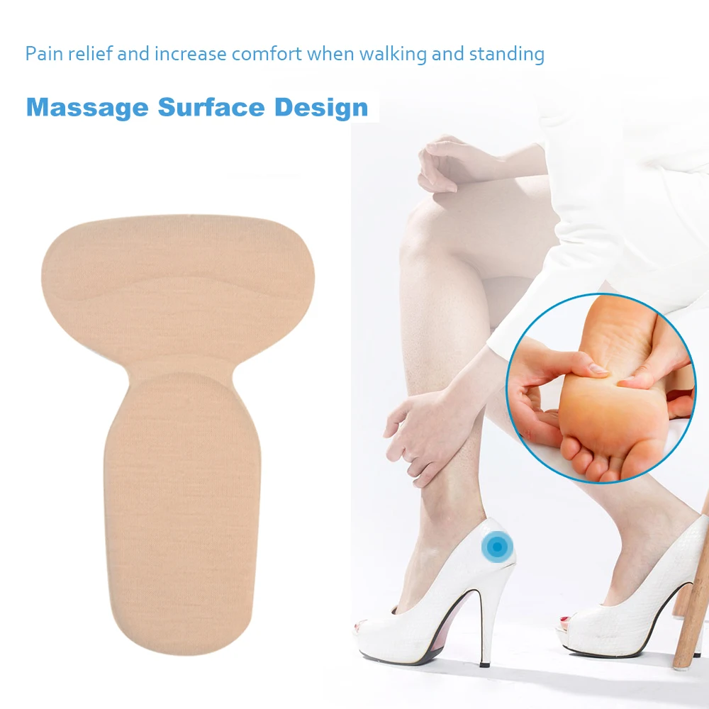 Women Insoles for Shoe Back High Heels Liner Grips Inserts Soft Insole Heel Pain Relief Foot Protector Antislip Cushion Post Pad