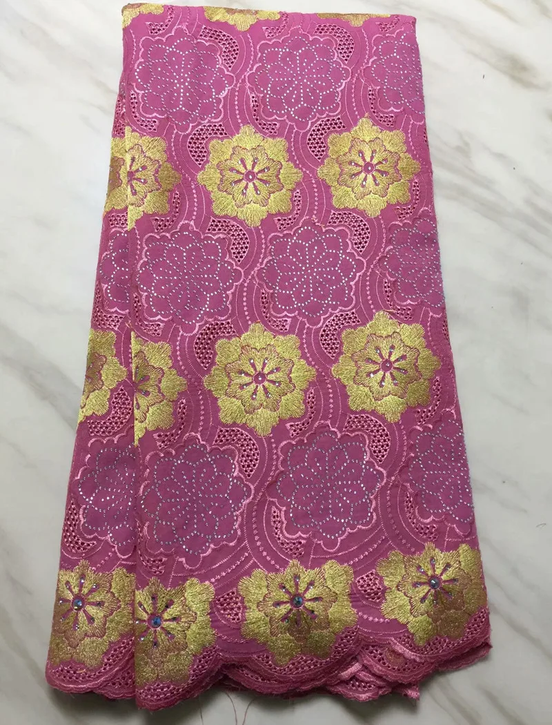 

2019 High quality Stone embroidery cord African Guipure Cotton Swiss Cord French lace Fabric for Dress Gift 5yard/lot LPL11120