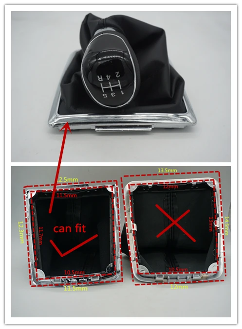 FAT 5 скоростей ручная ручка переключения передач с кожаной загрузкой для Ford Focus 2 MK2