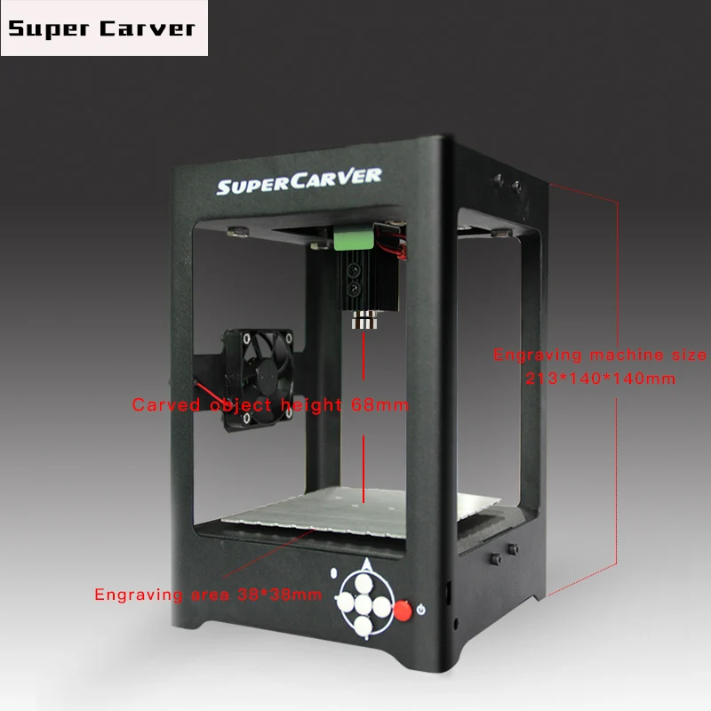 Лазерный гравер USB SuperCarver 1000 мВт/лазерный гравировальный станок/лазерный принтер