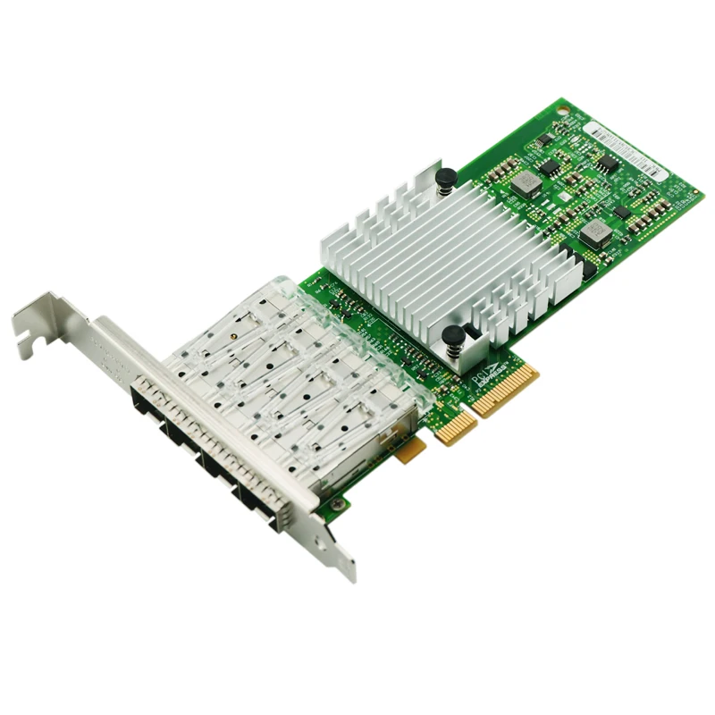 I350AM4 чипсет четырехпортовый гигабитный волоконный серверный адаптер PCI E x8 NIC Card