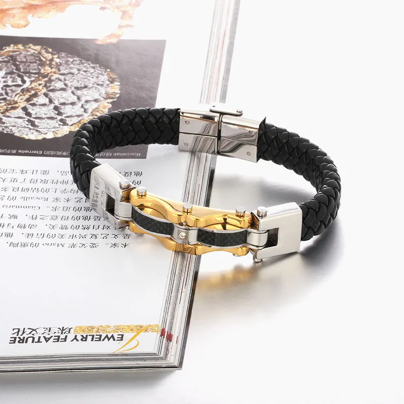 Роскошные новое ювелирные изделия оптовая продажа золотых цвета браслет из 316L