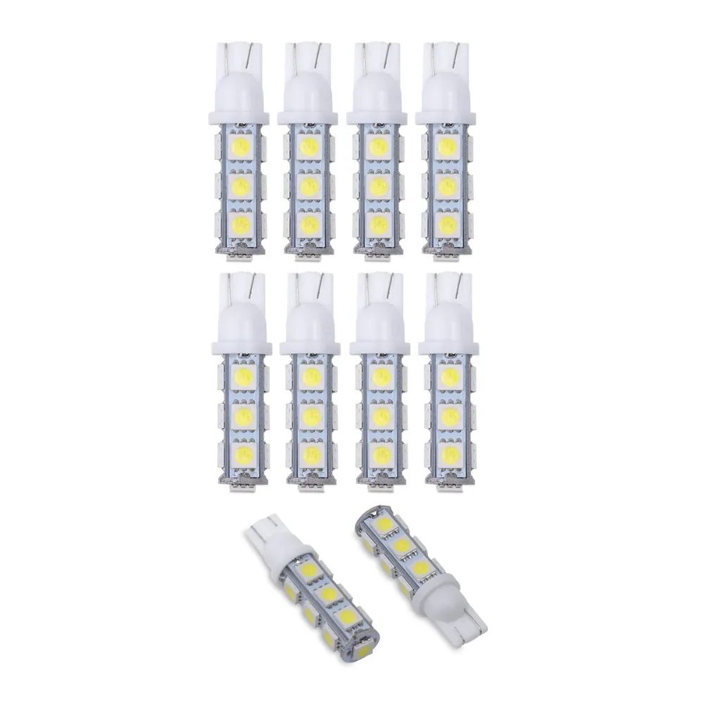 10 шт. белый 13 SMD 5050 светодиодный 13Smd 194 168 192 Автомобильные Боковые габаритные огни