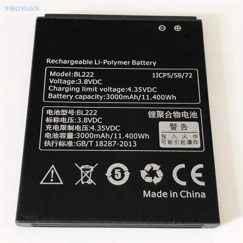 3 8 V 3000mAh BL222 для Lenovo S660 S668T батареи|battery for lenovo|battery for3.8v battery |