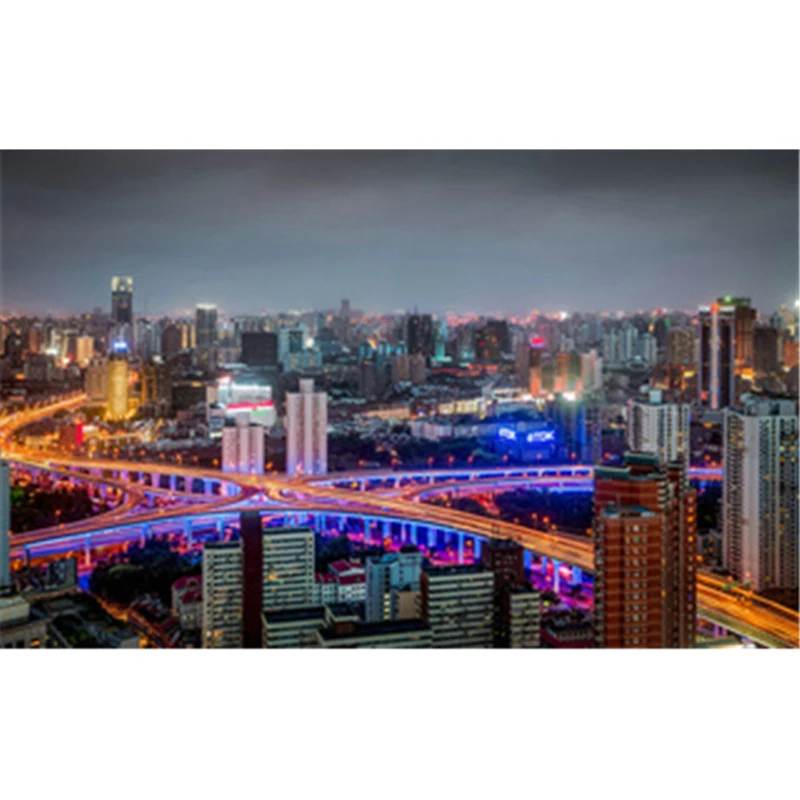 4 вида красивая дорога ночного города аксессуары для рукоделия вышивка крестиком