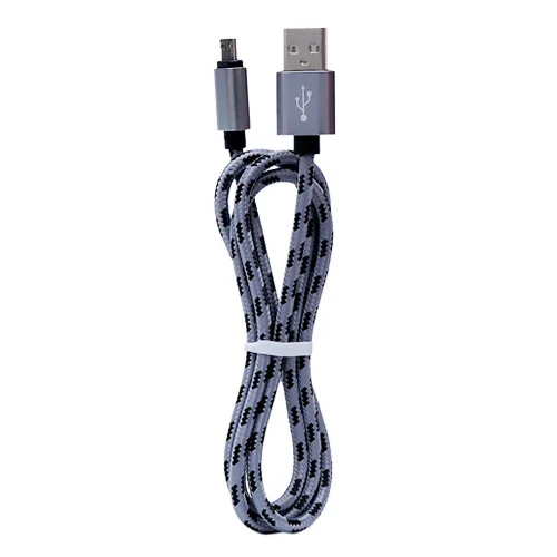 Micro USB кабель синхронизации данных и зарядки для samsung Galaxy S7 край S6 S3 Дата шнур для Xiaomi Redmi Note 4 5 4X Mp3 PS4 чтения электронных книг - Цвет: Серый