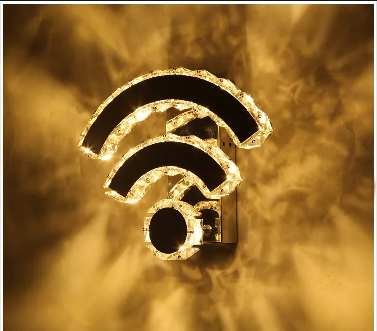 Wi Fi кристалл настенный светильник светодиодный лестница проход Простой гостиная спальня личность ночники ZP4131540