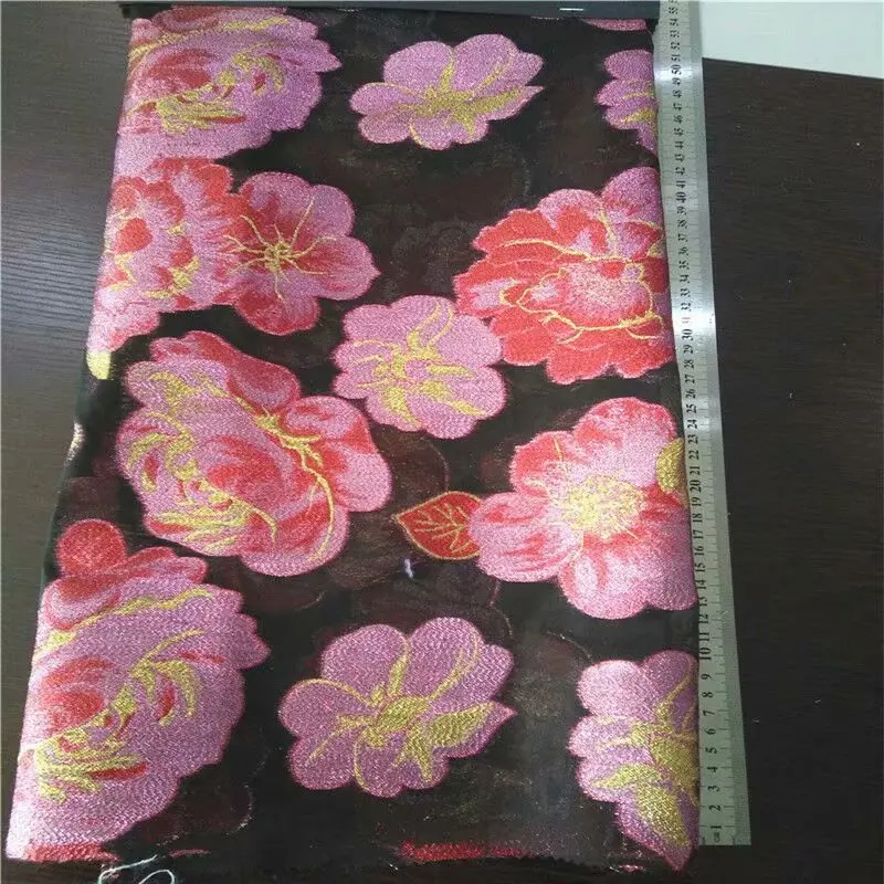 Металлические жаккарда Brocade Ткань для платья, юбка Швейные Tissu Материал ткани Tecido, жаккардовые ткани DY06