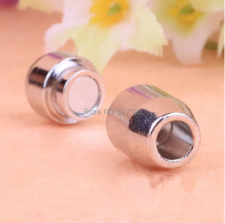 

Wholesale Imitation platinum plated Leather Magnetic Clasps For Making Bracelet,the inner diameter 6mm