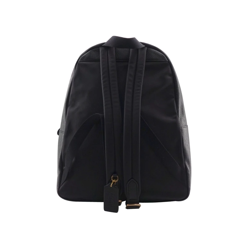 Большой черный кожаный рюкзак Coach Pebble F29004|Женские рюкзаки| |