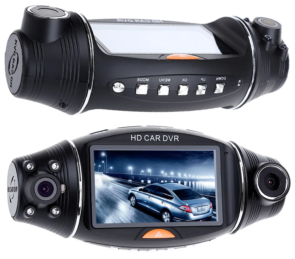 R310 Видеорегистраторы для автомобилей 270 Степень gps двойной Камера HD 1080 P Ночное