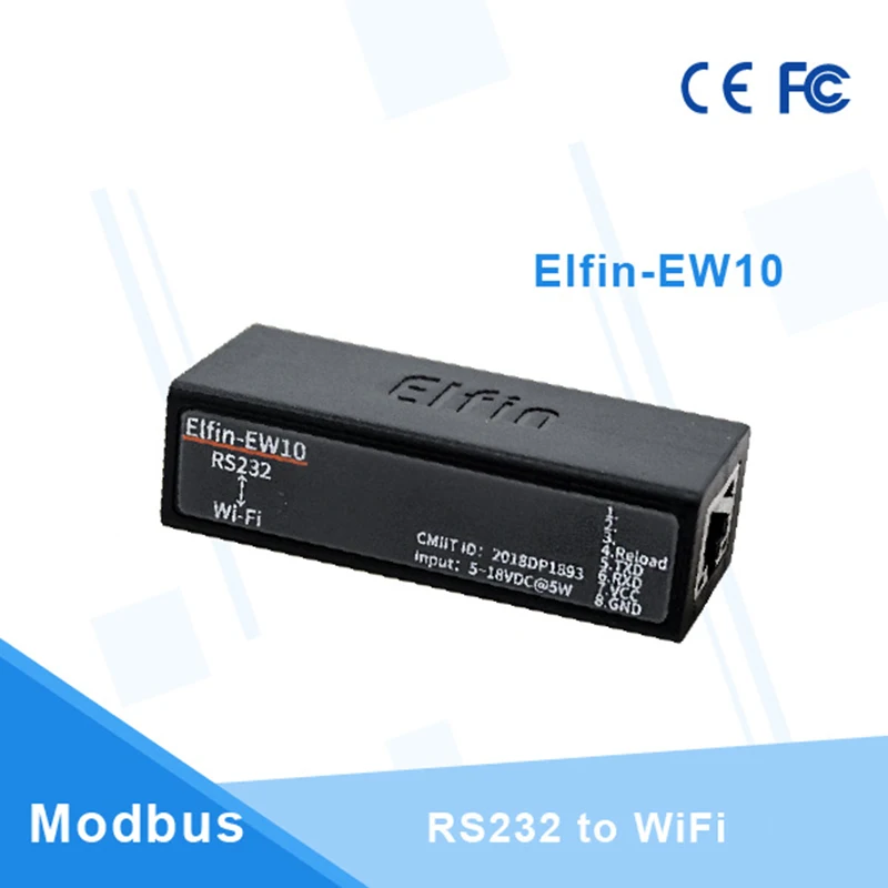 Elfin EW10 поддержка TCP/IP Telnet Modbus последовательный порт RS232 на устройство Wi Fi Серверный
