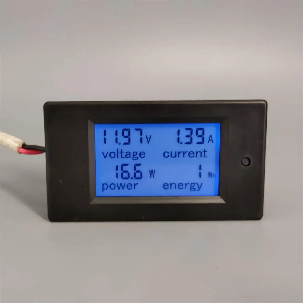 DC Voltmeter Ammeter Power Energy Digital Voltage Current Meter LCD 4 in 1 6.5-100V 20A with Shunt | Инструменты