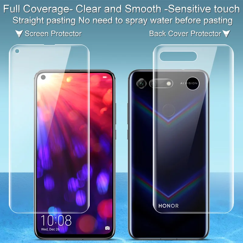 Imak Гидрогелевая пленка 3 III для huawei Honor View 20 View 20, Защитная Прозрачная Олеофобная пленка для задней панели