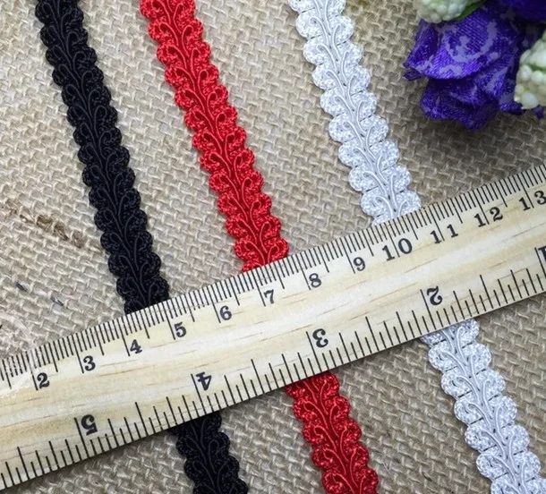 10 ярдов DIY аксессуары для одежды дешевая кривая кружево отделка шитье кружева