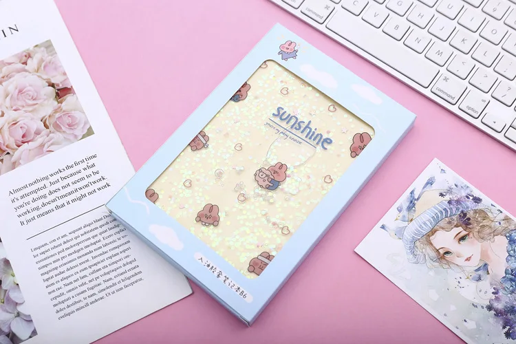 1 шт. Kawaii планировщик записная книжка милый кролик в дневник масла состав упражнений пружинный блокнот Подарочный блокнот канцелярские принадлежности