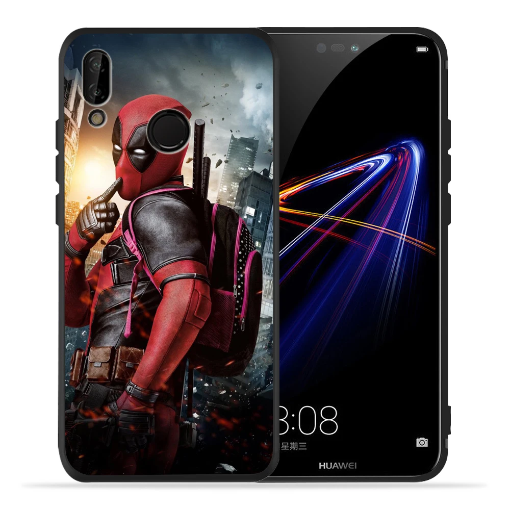 Чехол для huawei P20 Lite P30 Pro P10 Lite P8Lite P9Lite чудо-яд Дэдпул Человек-паук Мягкий чехол для huawei P Smart