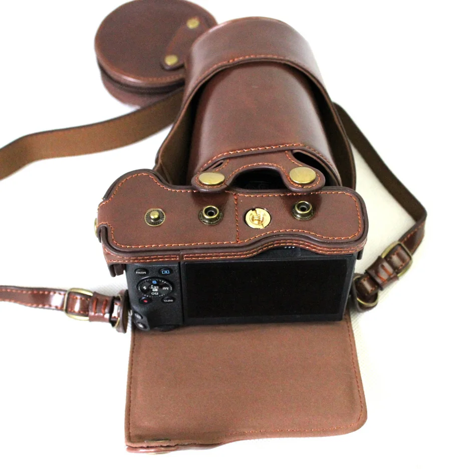 Роскошный чехол сумка из искусственной кожи для камеры Canon EOS M6 EOSM6 15 45 мм 18 150