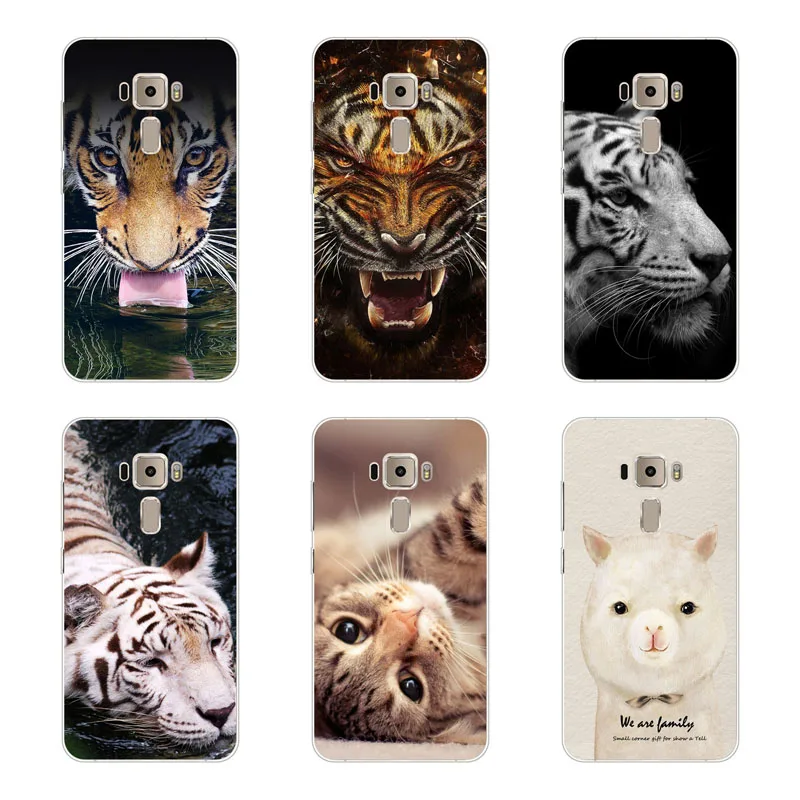 for Asus Zenfone 3 ze552kl Case Silicon Wolf beast Painting Soft TPU Back Cover ze520kl Protect Phone cases |