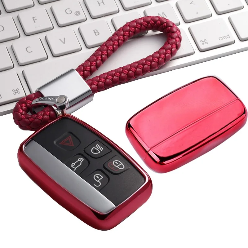 TPU Car Key Case Cover For Land Rover A9 Range Sport Evoque Freelander 2 Jaguar XE XJ XJL XF C-X16 V12 Guitar F X Type | Автомобили и
