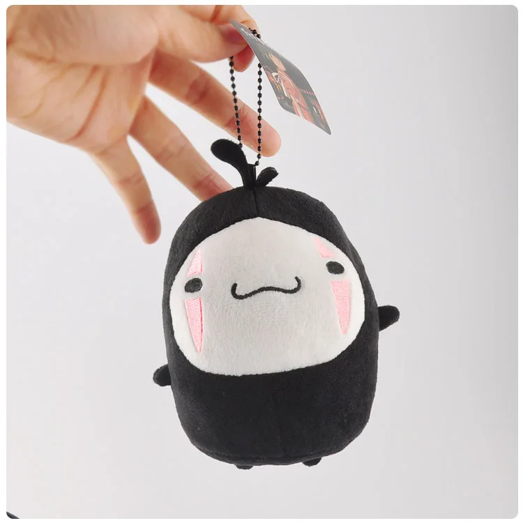 12 см аниме Тоторо Унесенные спиралью Kawaii Мягкие без лица мужские сумки кулон плюшевый брелок мультфильм Карманный портмоне для монет подарок