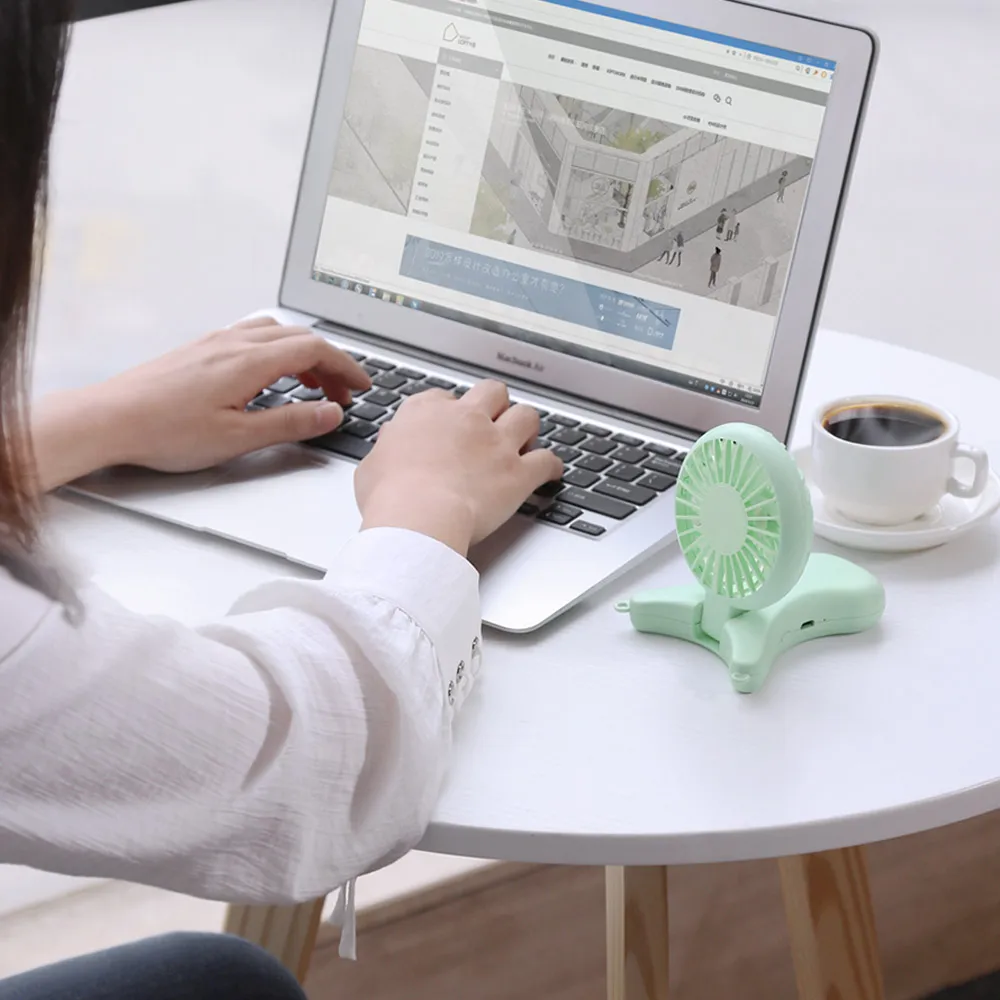 USB вентилятор Oatsbasf с 3 скоростями 2000 мАч|USB-гаджеты| |