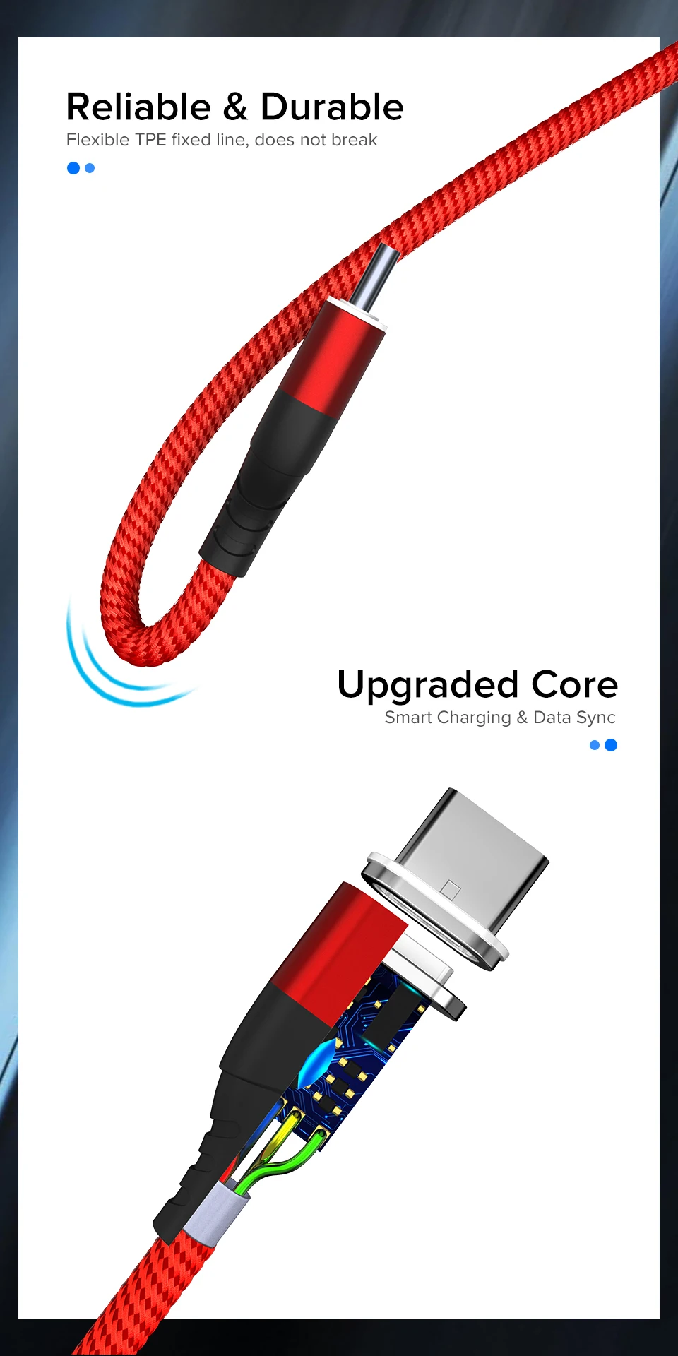 Магнитный кабель Venroii mi cro usb type C для samsung S8 S9 S10 Xiaomi mi 9 3A huawei P20 Быстрая зарядка type-C Магнитный зарядный шнур