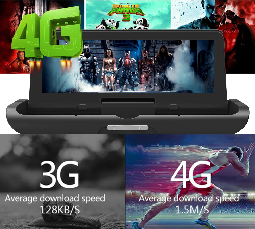 Bluavido 8 дюймов 4G Android DVR Full HD 1080P Автомобильная камера GPS навигатор ADAS двойной объектив ночное видение авто видео регистратор видеорегистратор