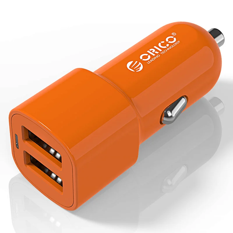 ORICO двухпортовый Переходник USB для зарядки в машине 5V2. 4A 17 Вт мини зарядное устройство прикуриватель для iPhone 7 samsung Galaxy S6 Edge Xiaomi