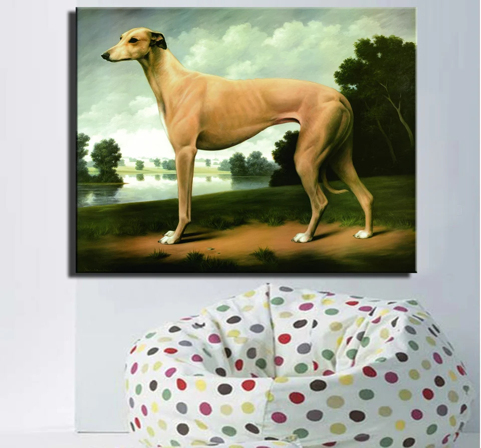 Картина Greyhound офисное украшение картина маслом современная на холсте настенное