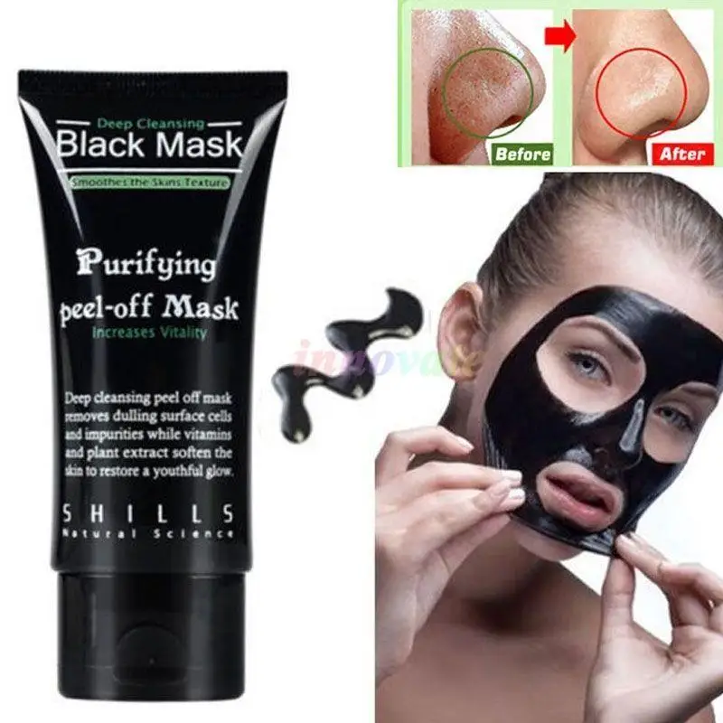 Черная маска на присоске для ухода за лицом носа и головы лучше чем лечение акне |