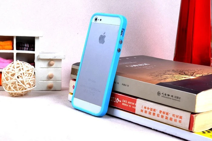 Однотонный ТПУ Pc силиконовый защитный бампер для Iphone 5 5S SE защитный чехол для сотового телефона чехол 10 цветов
