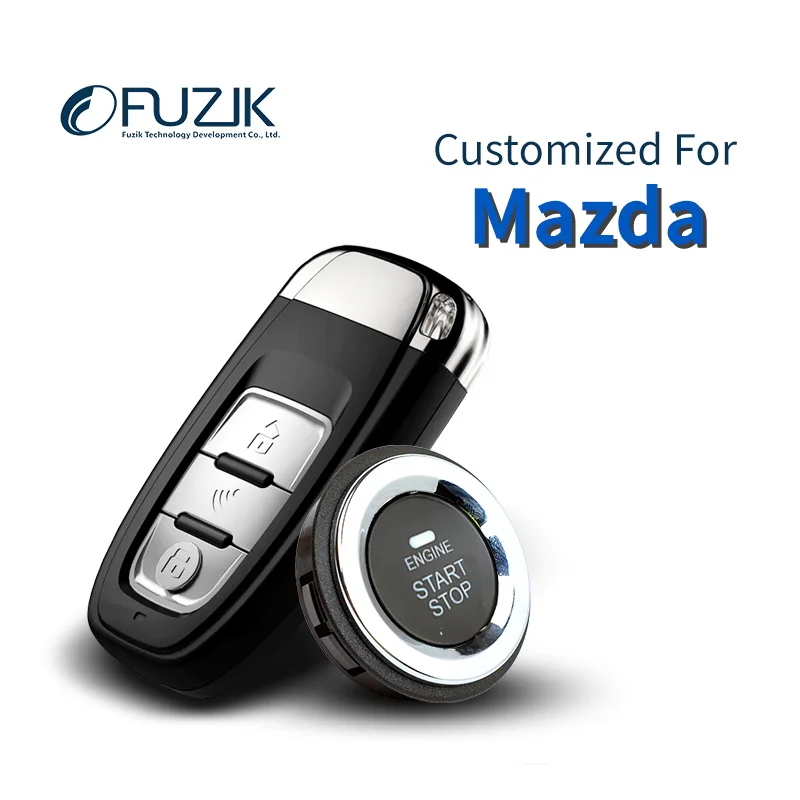 Fuzik Keyless Go Smart Key Автозапуск Дистанционный Запуск нажимной кнопки для мазда2 мазда3 мазда6 Atenza