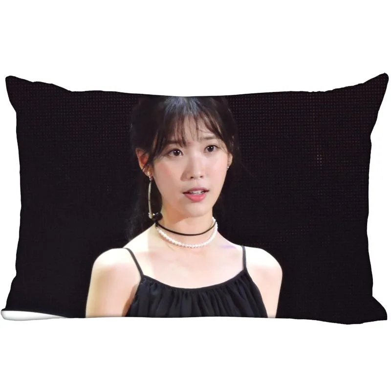 Горячая KPOP IU Lee Ji Eun Наволочка декоративная наволочка на молнии атласная на заказ Ваш образ больше размера - Цвет: 15