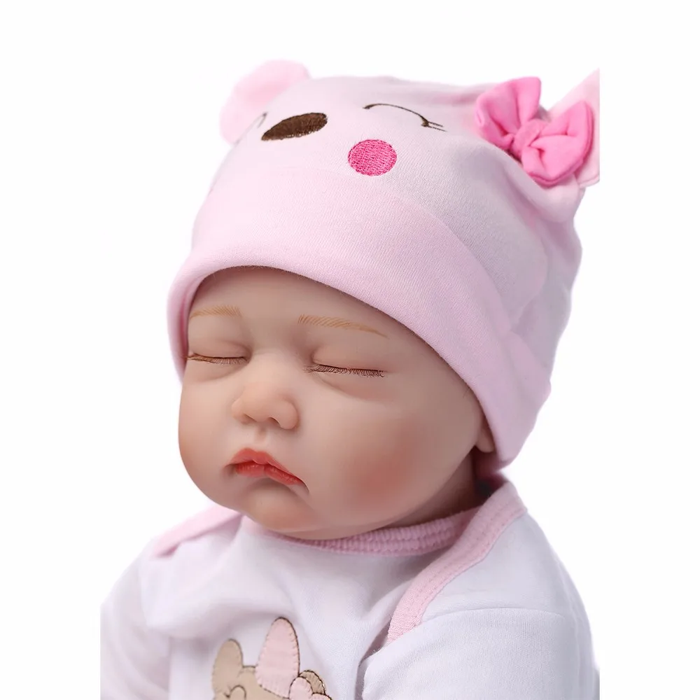 Кукла новорожденная NPK Reborn силиконовая Мягкая кукла для новорожденных девочек