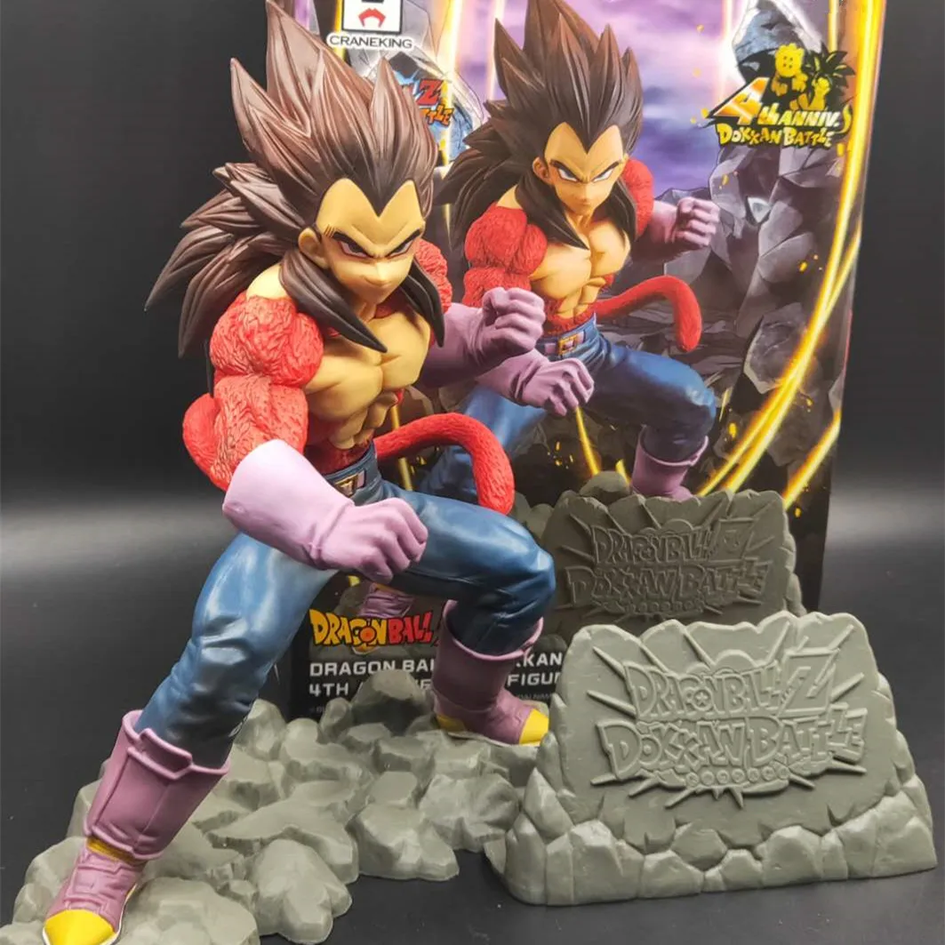 Dragon Ball Z Vegeta PVC Action Figures Super Saiyan 4 Anime Toy Dragon Ball GT Dokkan Battle 4th Anniversary DBZ Figurine Toys