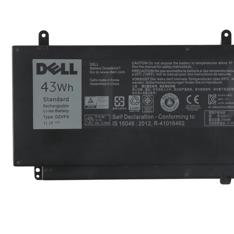 Оригинальный Новый Сменный аккумулятор для ноутбука Dell Inspiron 15 7547 0PXR51 PXR51 Tablet D2VF9 11