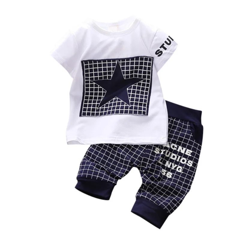 

Fashion Baby Boy Kid Short Sleeve Shirt Sportswear Top Short Pant Outfit