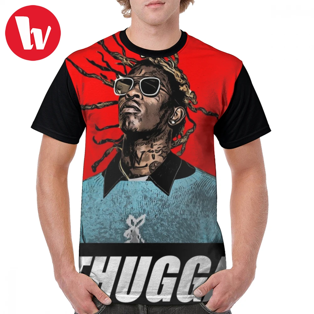 Футболка Young Thug, футболка Young Thug, Мужская Классическая футболка с графическим рисунком, 100 полиэстер, Милая футболка с графическим принтом, большие размеры, короткий рукав