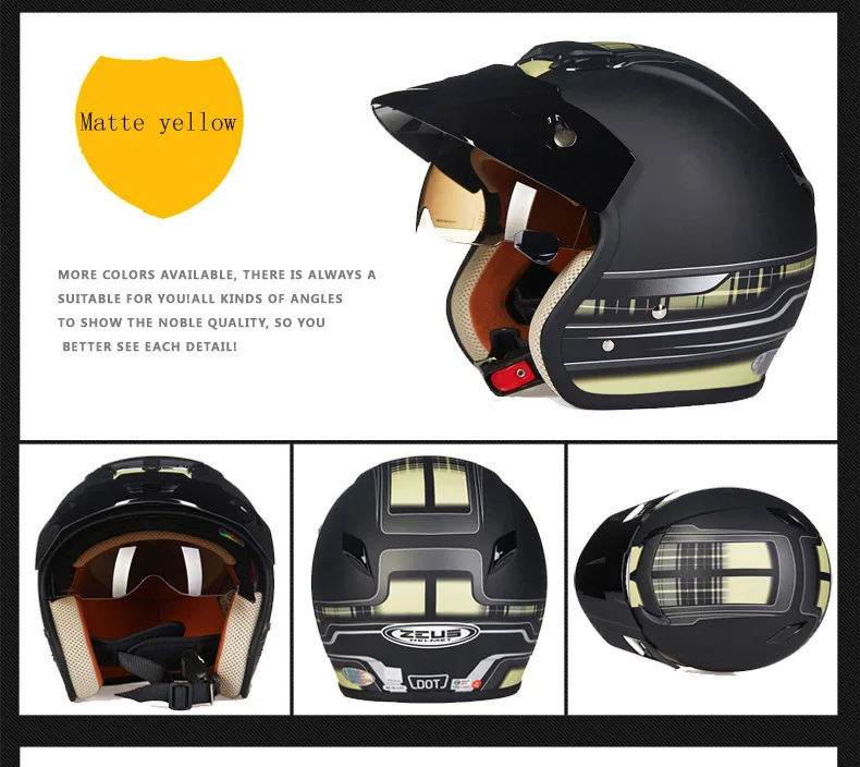 TAIWEN ZEUS moto rcycle открытый шлем солнцезащитные очки прочные Ретро Винтажные шлемы шлем мото точка одобренный скутер велосипедный шлем