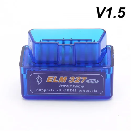blue ELM327 v1.5 V1.5 Супер Мини ELM327 Bluetooth V2.1 ELM 327 версия 1,5 с чипом OBD2/OBDII для Android Крутящий момент автомобиля код сканер автомобиля стиль - Цвет: blue ELM327 v1.5
