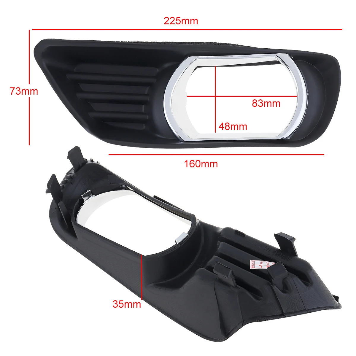 Противотуманный пластиковый светильник 1 шт. боковая крышка RH для Toyota ACV40 Camry 2007