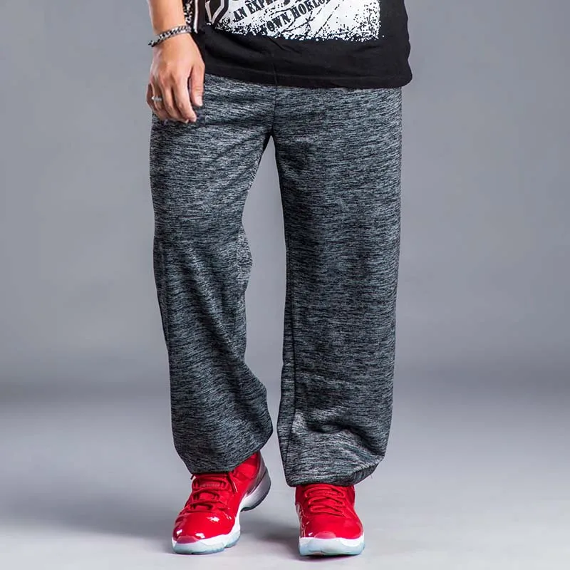 Большой Размеры Хип Хоп пот Штаны Для мужчин Свободные мешковатые тренировочные